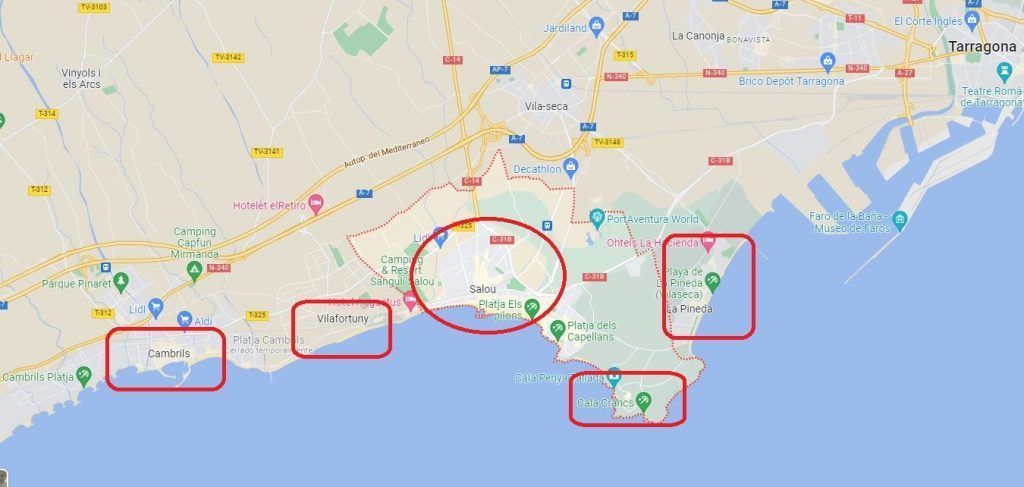 mapa salou