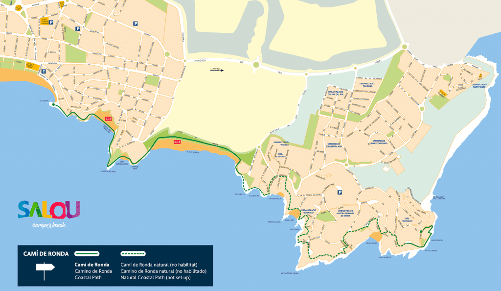 Camino de Ronda Salou Mapa