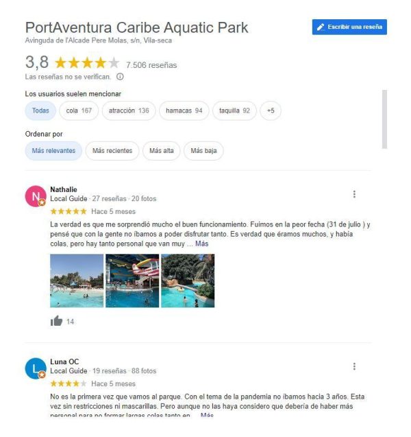 opiniones caribe aquatic park