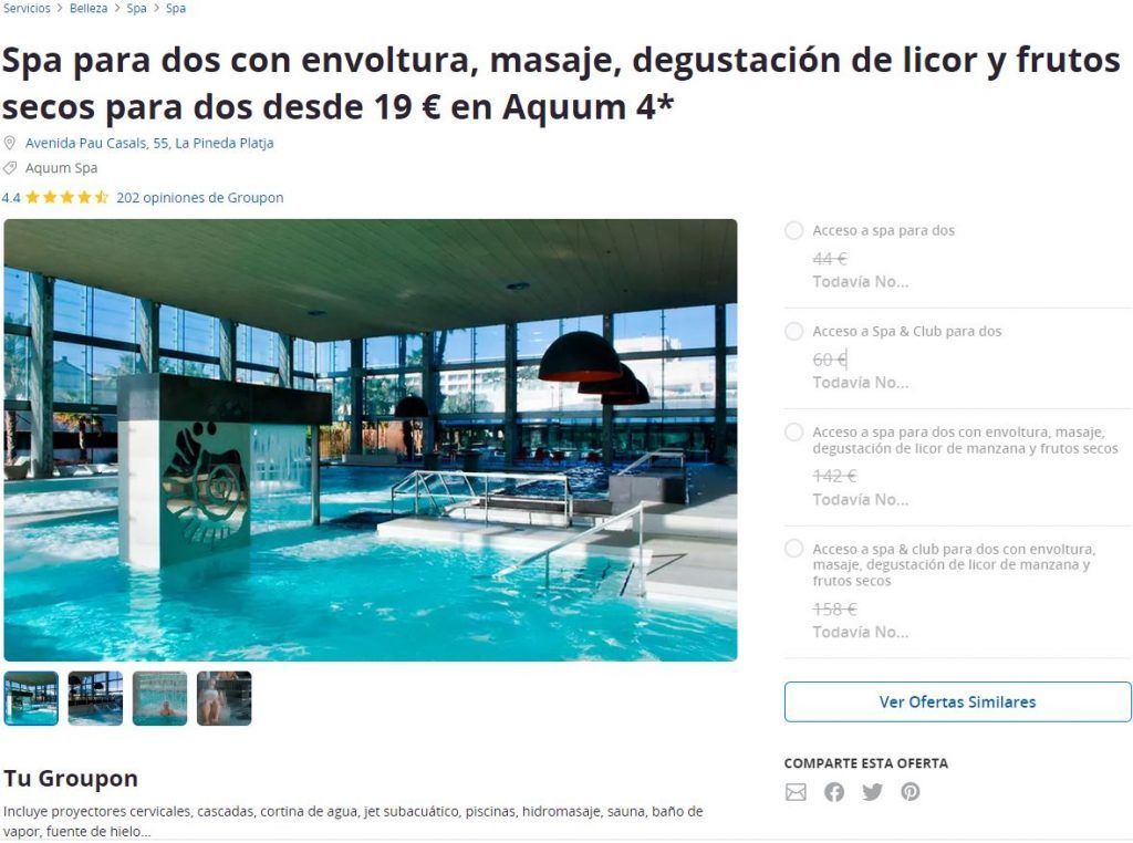 ofertas Aquum Groupon